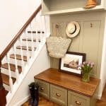 entryway bench with storage