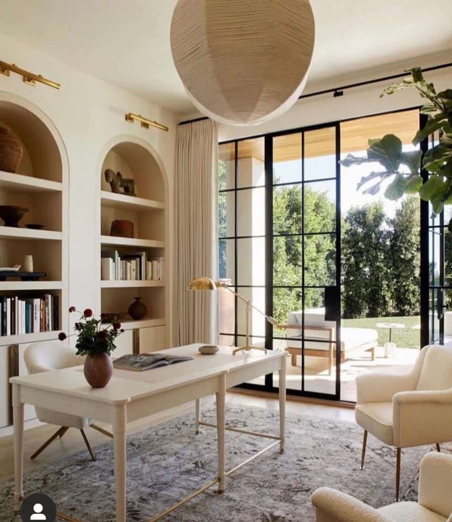 Warm_Beige_Home_Office_with_Arched_Bookc_3