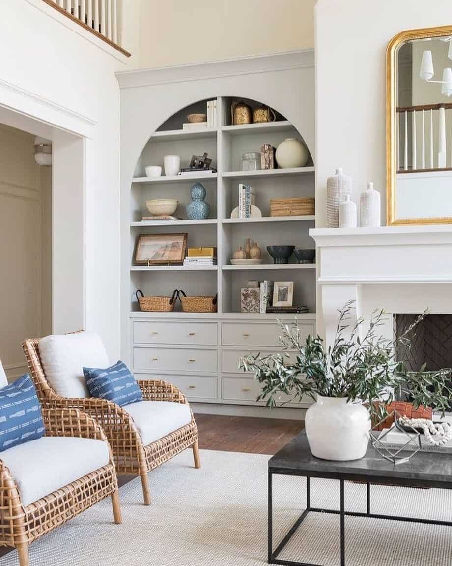arched bookcase cabinet ideas