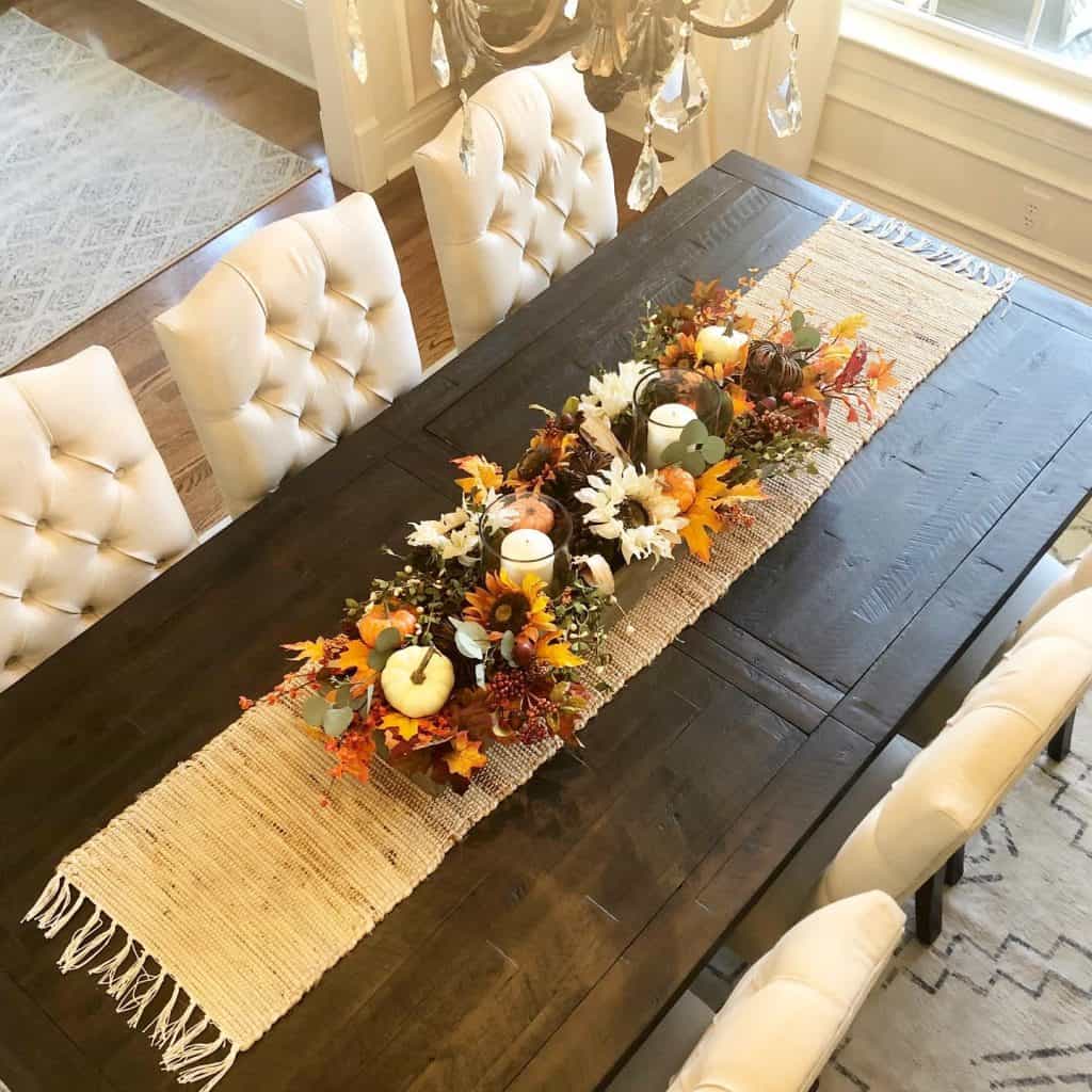 farmhouse_dining_table_with_bench_