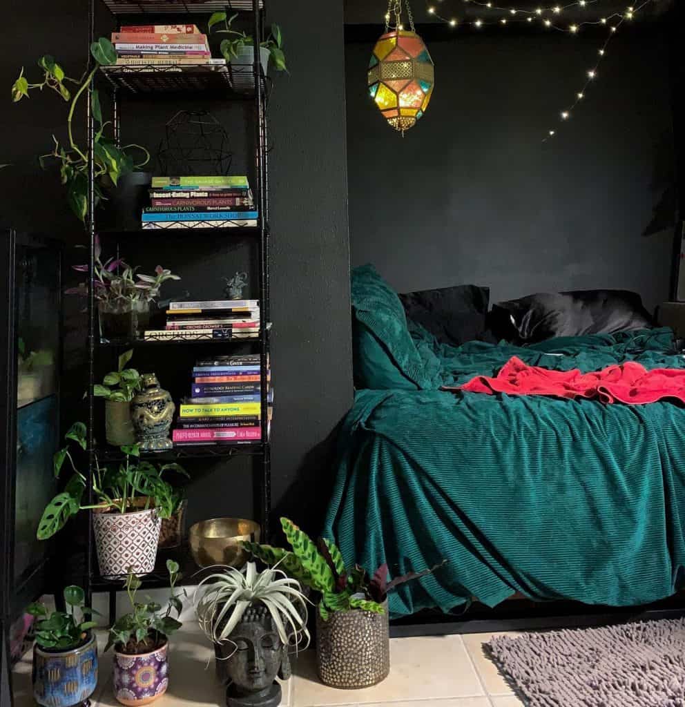 Serene_Green_and_Black_Bedroom_with_Book_