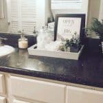 bathroom counter decor