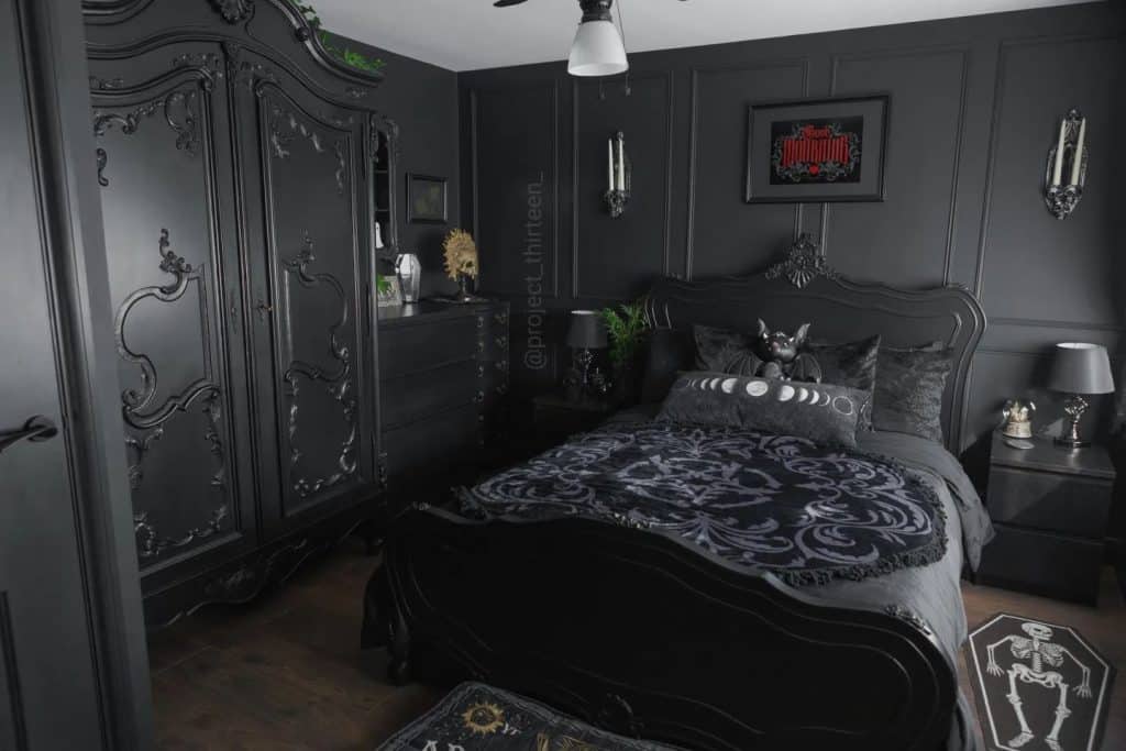 black bedroom ideas