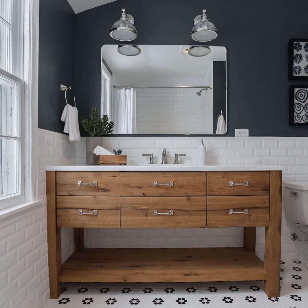 brushed_nickel_bathroom_lighting_ideas_over_mirror_