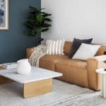 coffee table for brown couch