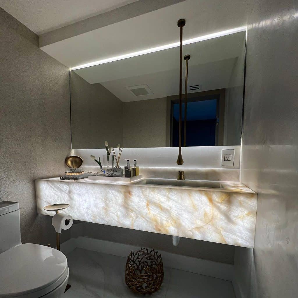 bathroom lighting ideas over mirror