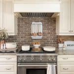 brick backsplash