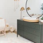 olive green dresser