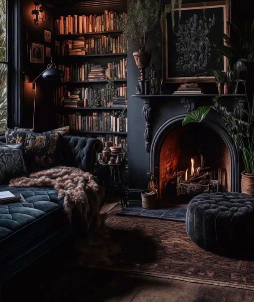 A_Cozy_and_Gothic_Living_Room_with_Firep_