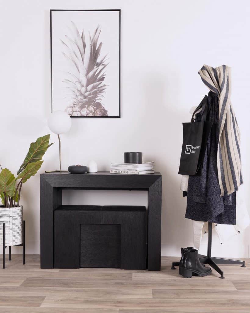 Contemporary_Entryway_with_Chic_Black_Co_1