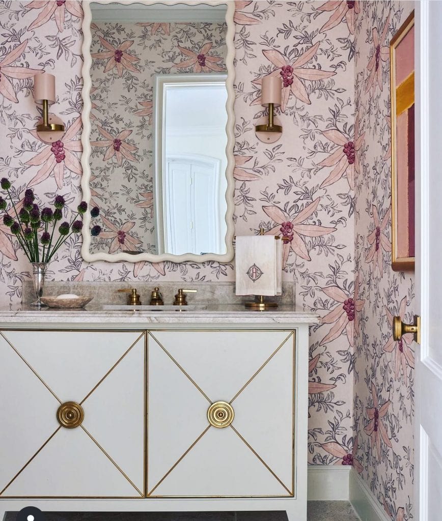 Elegant_Powder_Room_With_Pink_Floral_Wal_6