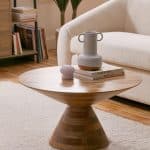 round coffee table decor