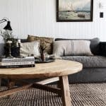 how to decorate a round coffee table