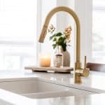 gold kitchen faucet