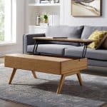 lift top extendable frame coffee table with storage