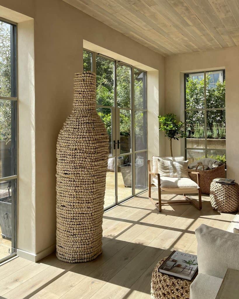 entryway_from_living_room_to_front_door_in_log_cabin