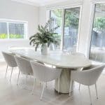 neutral dining table