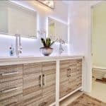 natural wood bathroom vanity