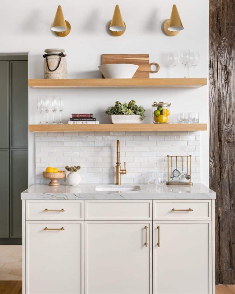 small_kitchen_with_floating_shelves_