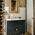 powder room vanity