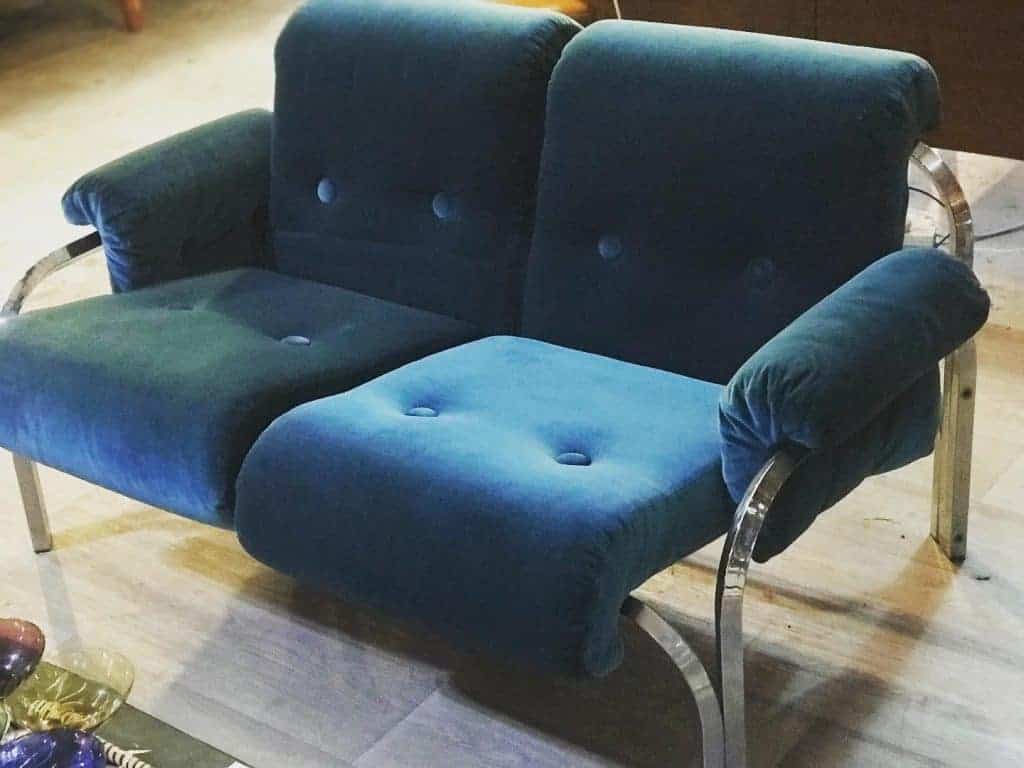 teal velvet sofa