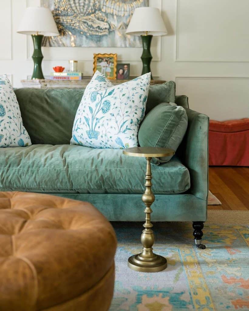 teal_velvet_sectional_sofa_