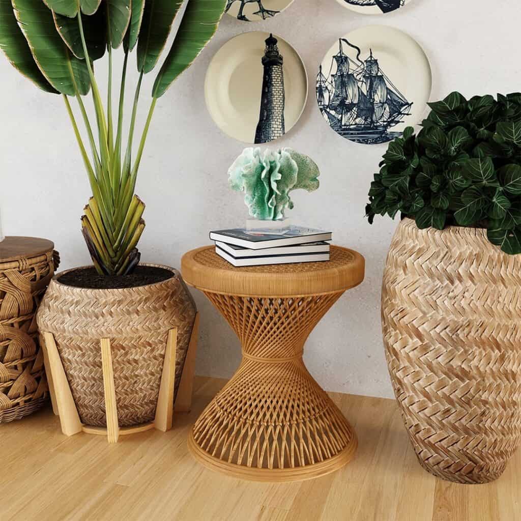 A_Collection_of_Rattan_Side_Tables_and_B_2