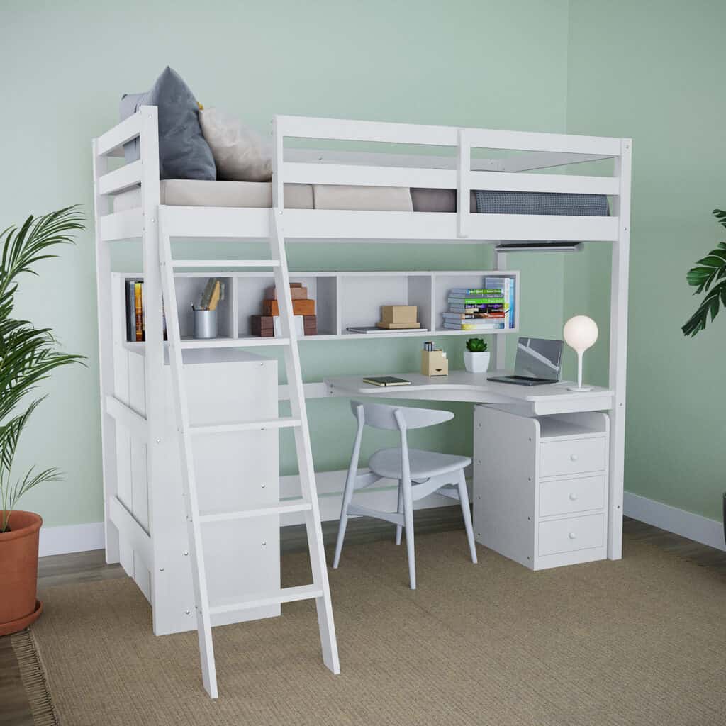 A_Stylish_Loft_Bed_With_Built-in_Storage_3