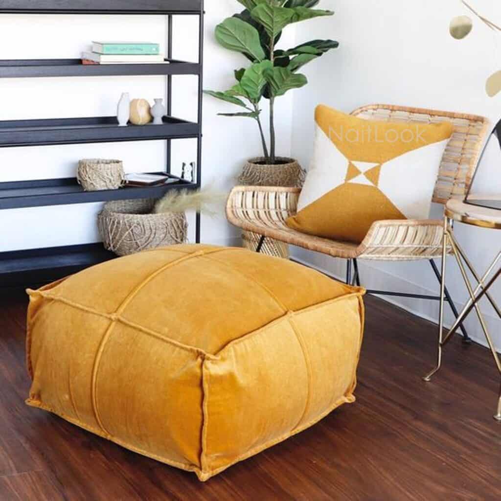 A_Vibrant_Yellow_Ottoman_Complementing_a_