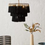 black and gold pendant light