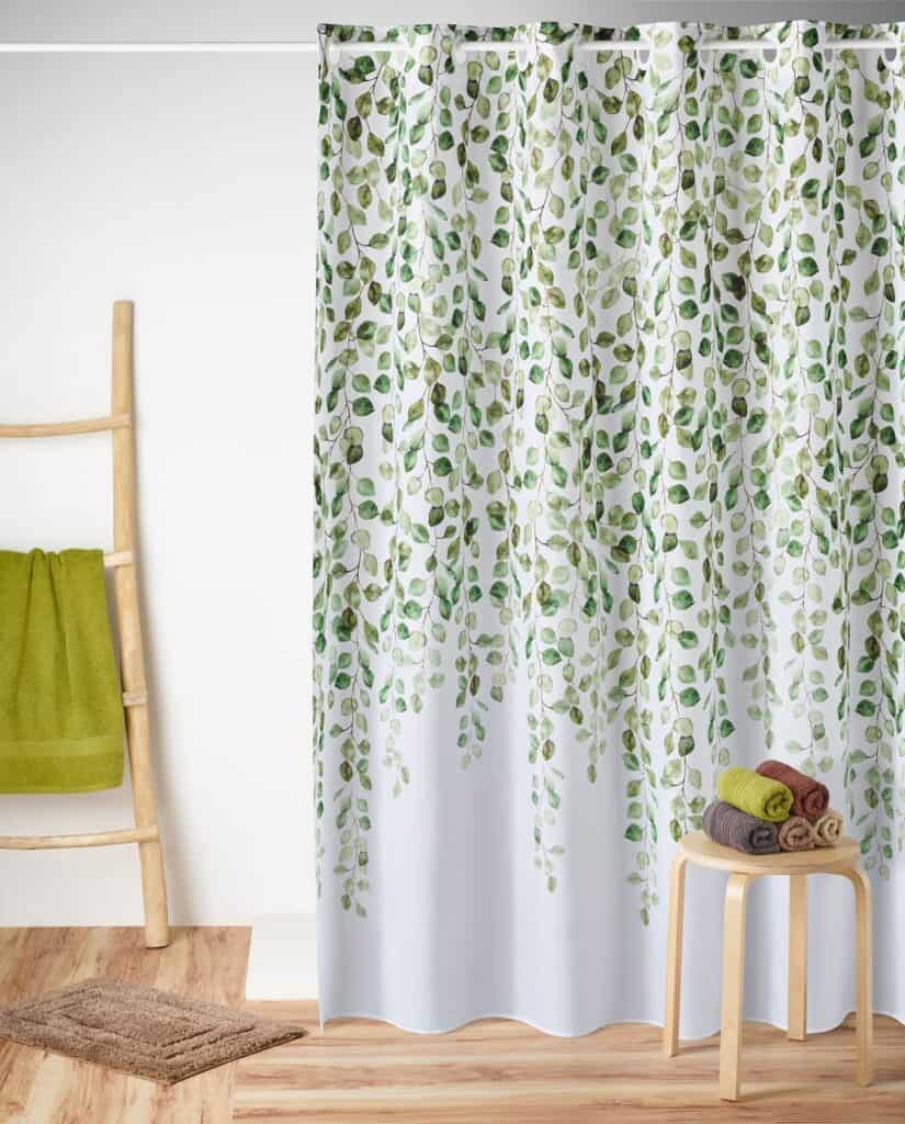 sage green shower curtain