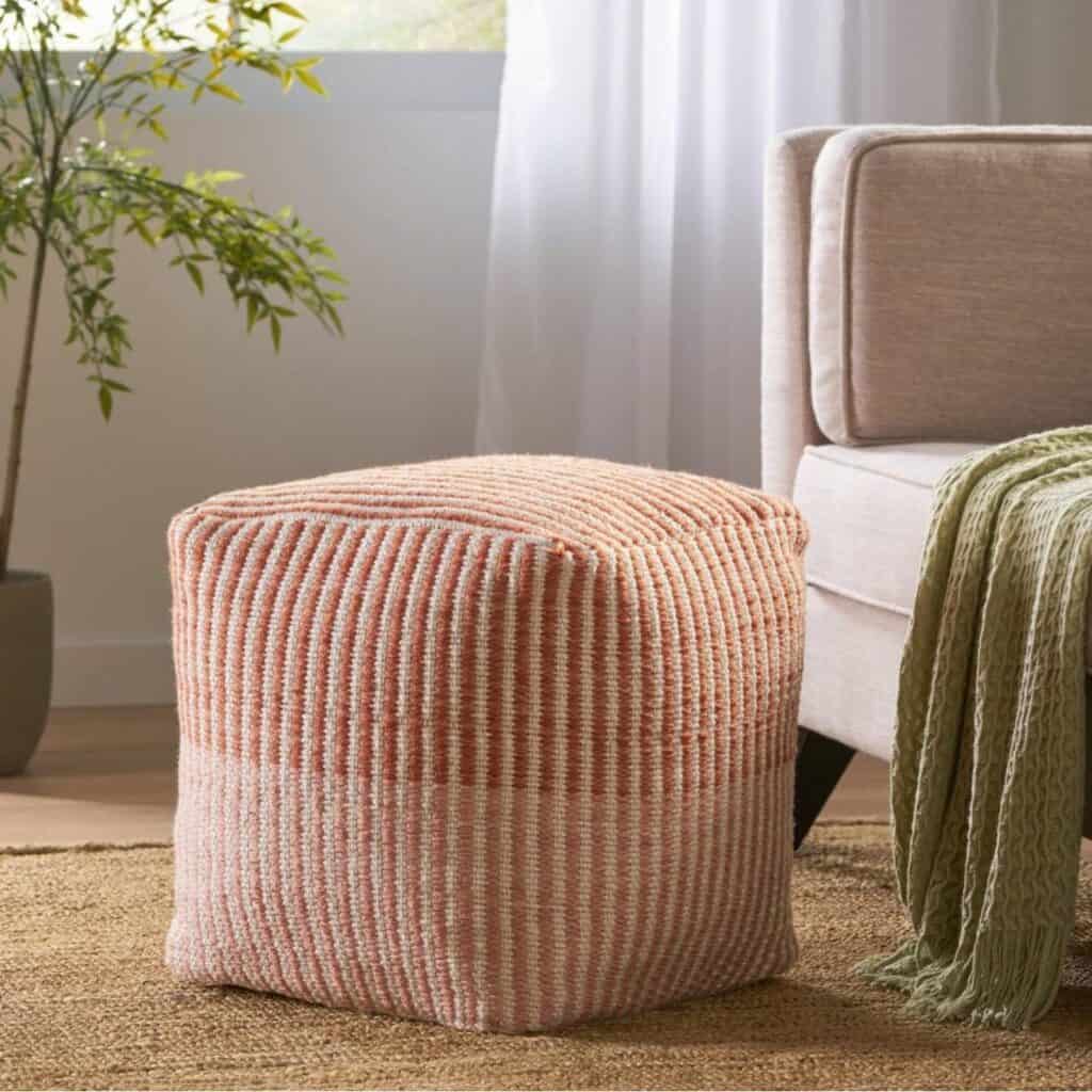 Stylish_Pink_Striped_Ottoman_Adds_a_Pop__