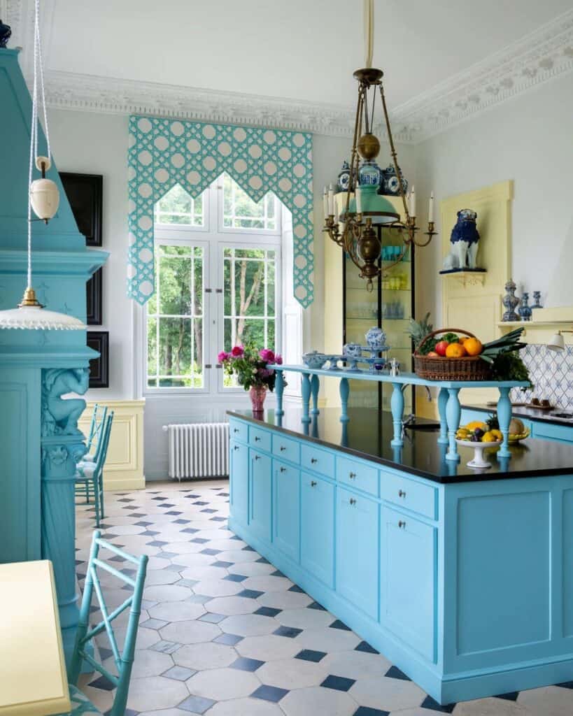 blue and white kitchen ideas