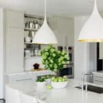 white pendant light