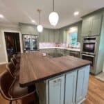 wood kitchen island