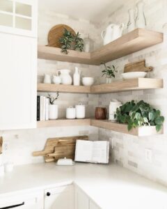 kitchen corner shelf ideas