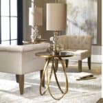 gold end tables