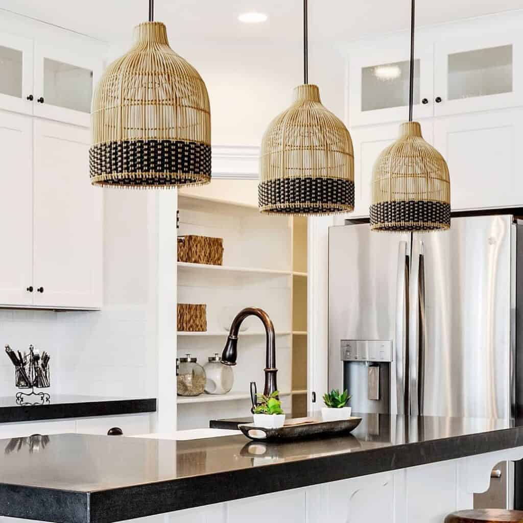 rattan pendant lighting