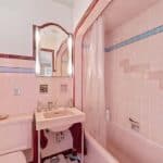 pink tile bathroom