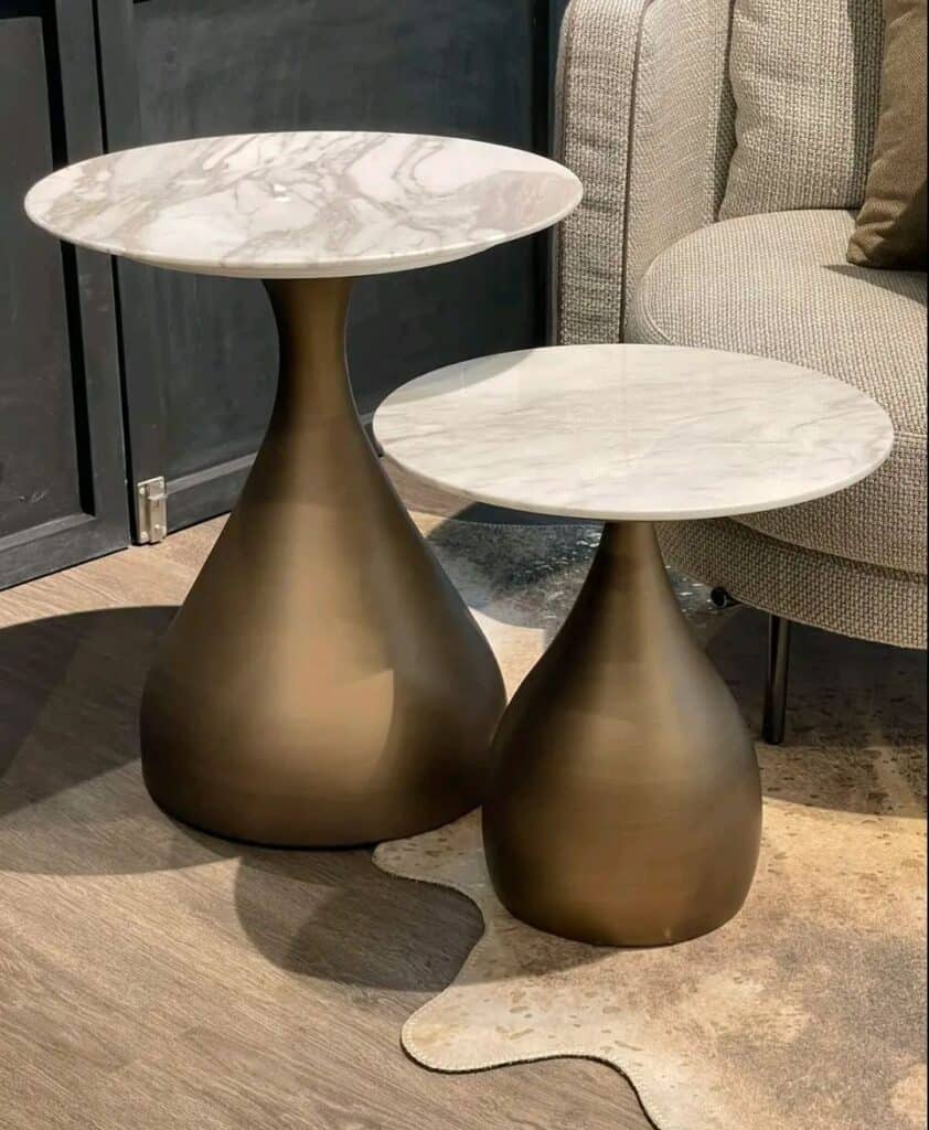 A_Pair_of_Marble_Top_Side_Tables_on_a_Lu_1