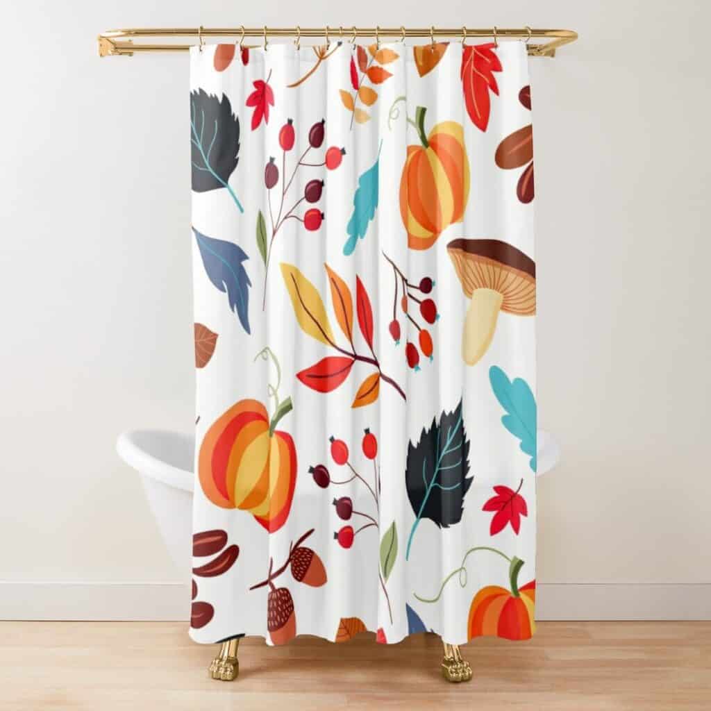 Vibrant_Autumn-Inspired_Shower_Curtains