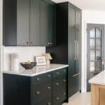 modern black kitchen cabinets